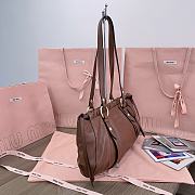 Okify Miumiu Joie nappa leather bag 44 X 16 X10.5 cm Brown - 2