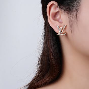 Okify Louis Vuitton Logo Earings