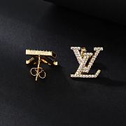 Okify Louis Vuitton Logo Earings - 4