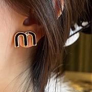 Okify Miumiu Logo Earings - 1