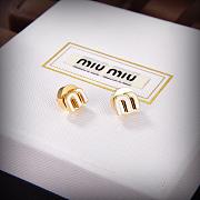 Okify Miumiu Logo Earings - 3