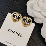 Okify Chanel Logo Heart Earings - 3