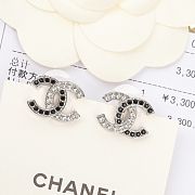 Okify Chanel Crystal Earrings In Silver - 3