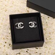 Okify Chanel Crystal Earrings In Silver - 2