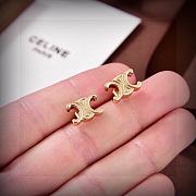 Okify Celine's new golden Arc de Triomphe earrings - 3