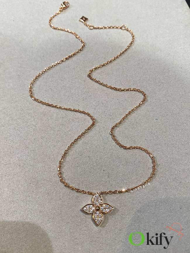 Okify Louis Vuitton four-leaf flower necklace - 1