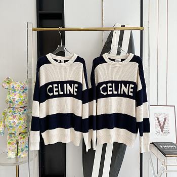 Okify Celine jacquard knitted sweater unisex