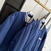 Okify Celine new padded baseball jacket unisex - Blue - 4