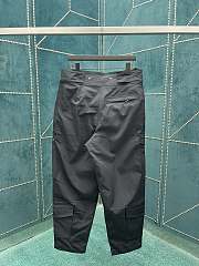 Okify Bottwca Veneta Zipper work pants black nylon fabric unisex - 3