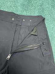 Okify Bottwca Veneta Zipper work pants black nylon fabric unisex - 2