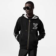 Okify Louis Vuitton Cotton Hoodie with intarsia, graphic details and zip closure - 1