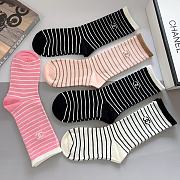 Okify CHANEL set 5 women's high-end long socks - 4