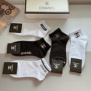 Okify Chanel set 5 classic short socks - 1