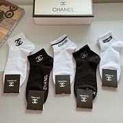 Okify Chanel set 5 classic short socks - 2