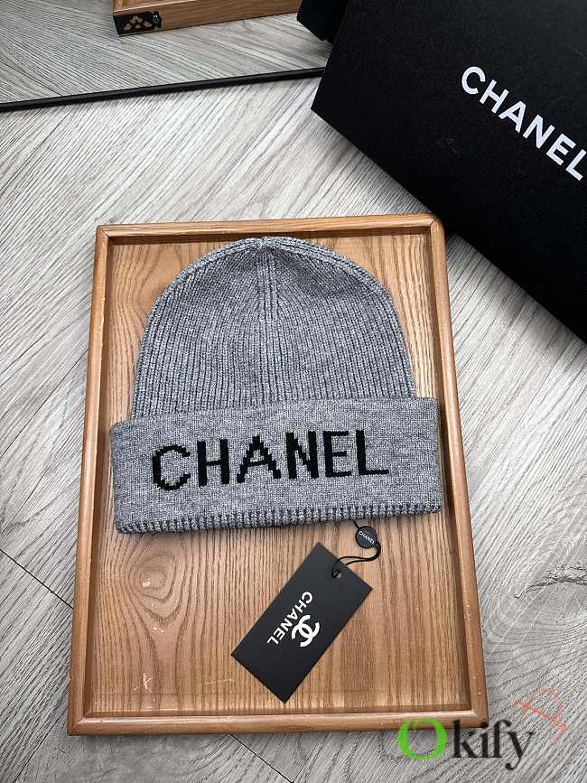 Okify Chanel Beanie Grey - 1