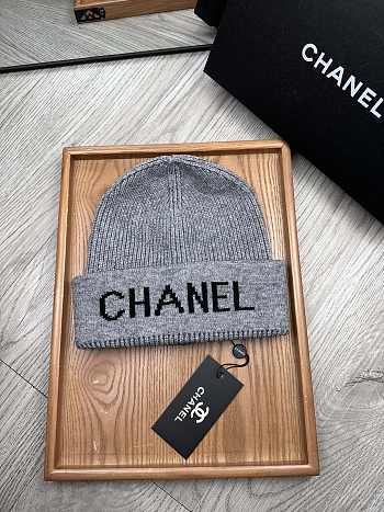 Okify Chanel Beanie Grey