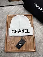 Okify Chanel Beanie White  - 1