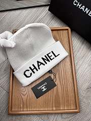 Okify Chanel Beanie White  - 3