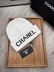 Okify Chanel Beanie White  - 2