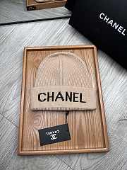 Okify Chanel Beanie Beige  - 1