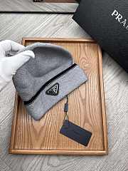 Okify Prada Beanie Grey - 3