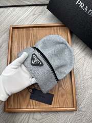 Okify Prada Beanie Grey - 2