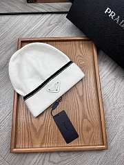 Okify Prada Beanie White - 1