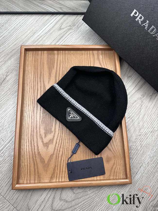 Okify Prada Beanie Black  - 1