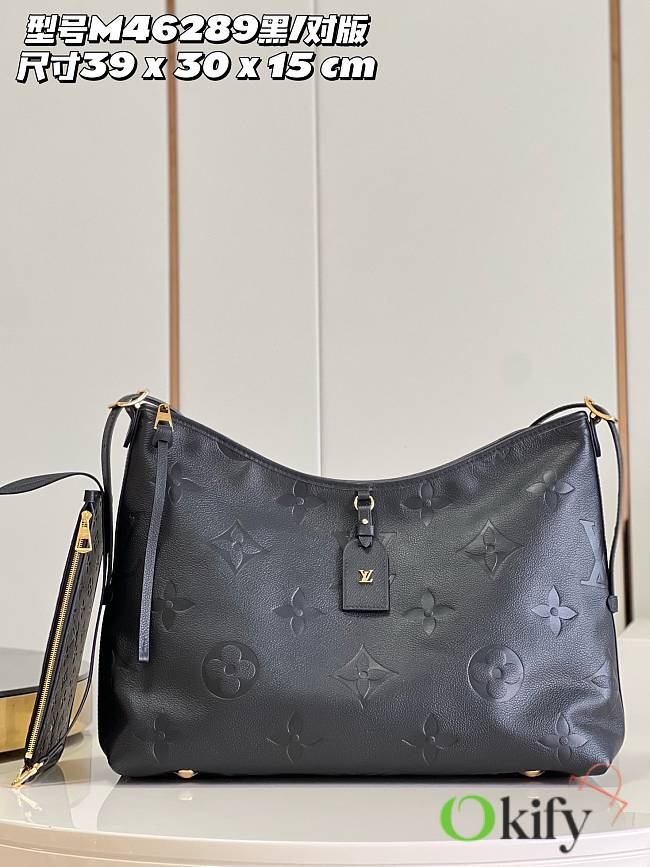 Okify Louis Vuitton CarryAll MM Black 39 x 30 x 15 cm - 1