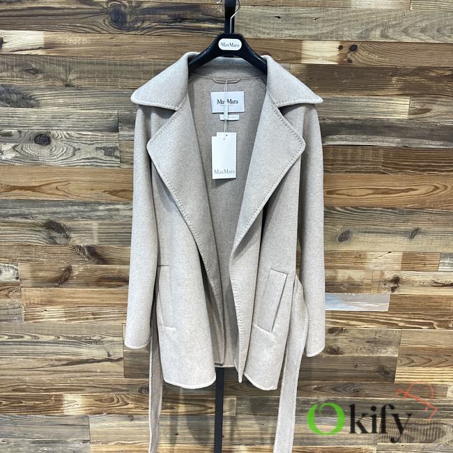 Okify Maxmara Gas Oatmeal Coat  - 1