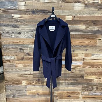 Okify Maxmara Gas Navy Blue Coat