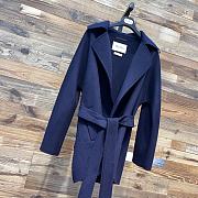 Okify Maxmara Gas Navy Blue Coat - 3