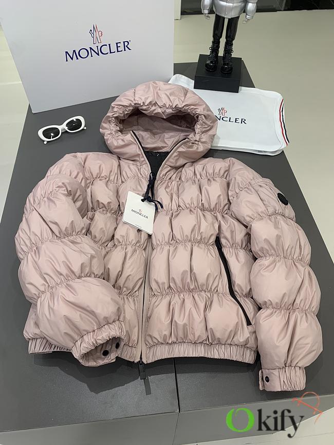 Okify Moncler Caterpillar Light Pink Down Jacket  - 1