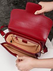 Okify Gucci Horsebit 1955 small red shoulder bag 25*18*8cm  - 4