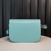 Okify Gucci Horsebit 1955 small light blue shoulder bag 25*18*8cm  - 2