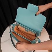 Okify Gucci Horsebit 1955 small light blue shoulder bag 25*18*8cm  - 4