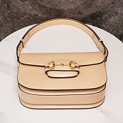 Okify Gucci Horsebit 1955 small beige shoulder bag 25*18*8cm  - 2