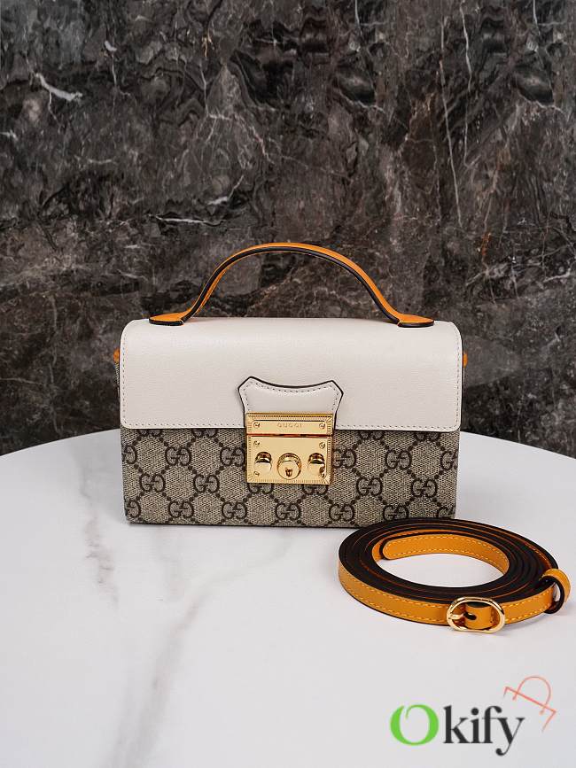 Okify Gucci padlock mini bag in white 18*10*5cm - 1