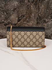 Okify Gucci Padlock Black Wallet On Chain Bag 19*10*4cm - 2