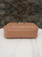 Okify Gucci Marmont small shoulder bag-rose beige silver hardware 24*13*7cm - 2