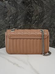 Okify Gucci Marmont small shoulder bag-rose beige silver hardware 26*15*7cm - 3