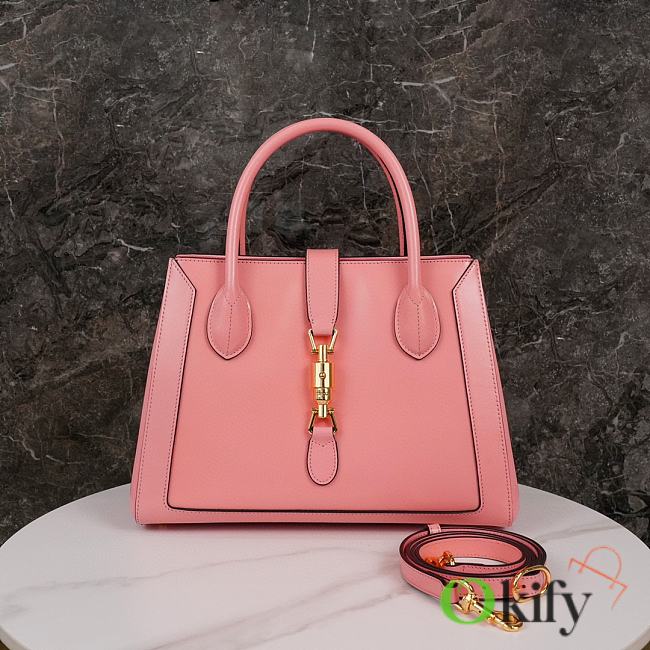 Okify Gucci Jackie 1961 medium tote bag - Pink 30*24*12cm  - 1