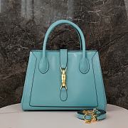 Okify Gucci Jackie 1961 medium tote bag - Blue 30*24*12cm  - 1