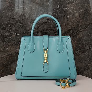 Okify Gucci Jackie 1961 medium tote bag - Blue 30*24*12cm 