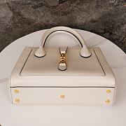 Okify Gucci Jackie 1961 medium tote bag - White 30*24*12cm  - 4