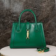 Okify Gucci Jackie 1961 medium tote bag - Green 30*24*12cm  - 1