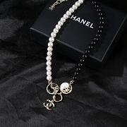 Okify Chanel black and white Tai Chi necklace  - 2