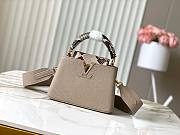 Okify Louis Vuitton Capucines Mini Galet Color 21*14*8 cm - 1