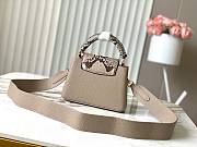 Okify Louis Vuitton Capucines Mini Galet Color 21*14*8 cm - 4