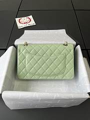 Okify Chanel Classic Flap Bag 24P Green 23cm - 2